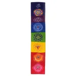 Batik rayon wall hanging, 'Meditation Chakra' - Floral Chakra Batik Rayon Wall Hanging from Bali
