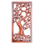 Wood relief panel, 'Growing On' - Hand Carved Balinese Suar Wood Tree Wall Relief Panel thumbail