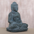 Cast stone sculpture, 'Serene Meditation' - Artisan Crafted Meditating Buddha Cast Stone Sculpture
