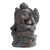 Statuette aus Kunststein - Handgefertigte Steingussstatuette der Hindu-Gottheit Ganesha