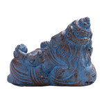 Cast stone sculpture, 'Tranquil Ganesha' - Cast Stone Tranquil Ganesha Antique Finish Sculpture
