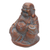 Cast stone statuette, 'Happy Buddha' - Hand Made Cast Stone Statuette of Laughing Buddha