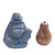 Cast stone statuette, 'Happy Buddha' - Hand Made Cast Stone Statuette of Laughing Buddha