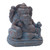 Skulptur aus Kunststein - Ruhende Ganesha-Skulptur aus Steinguss in antiker Bronze