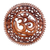 Wood wall relief panel, 'Om Serenity' - Hand Carved Om Motif Wood Wall Relief Panel from Bali (image 2a) thumbail
