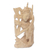 estatuilla de madera - Estatuilla de diosa hindú de madera de cocodrilo balinés tallada a mano