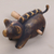 Wood percussion instrument, 'Musical Pig' - Hand Carved Wood Pig Percussion Instrument from Bali (image 2b) thumbail