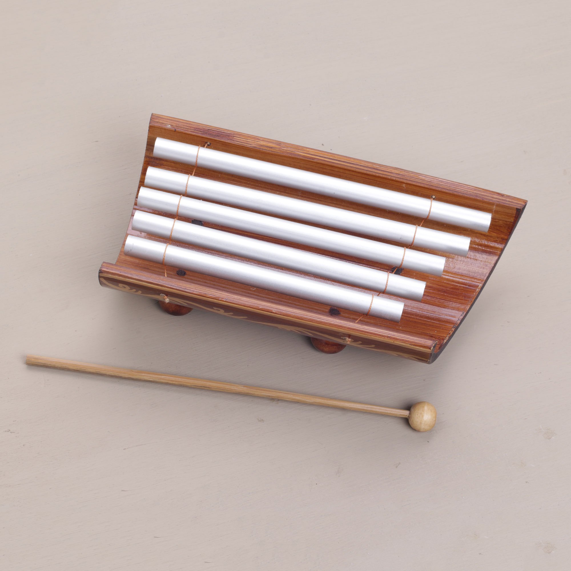 Hand Crafted Bamboo and Aluminum Xylophone from Bali Twinkling Glory