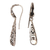 Gold accented sterling silver dangle earrings, 'Jepun Tears' - Gold Accented Floral Sterling Silver Dangle Earrings (image 2e) thumbail