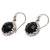 Onyx dangle earrings, 'Palatial Protection' - 10-Carat Faceted Checkerboard Onyx Dangle Earrings from Bali