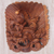 Wood mask, 'Great Barong' - Hand Carved Suar Wood Wall Mask from Indonesia