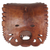 Máscara de madera - Máscara de pared de madera de suar tallada a mano de Indonesia
