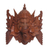 Máscara de madera - Máscara de pared de Ganesha de madera de suar tallada a mano de Indonesia