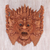 Wood mask, 'Great Protector' - Hand Carved Suar Wood Wall Mask from Bali