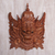 Wood wall mask, 'Bhoma Guardian' - Hand Carved Suar Wood Bhoma Wall Mask from Indonesia thumbail