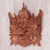 Wood wall mask, 'Bhoma Guardian' - Hand Carved Suar Wood Bhoma Wall Mask from Indonesia (image 2b) thumbail