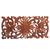 Wandreliefplatte aus Holz - Handgeschnitztes florales Wandpaneel aus Suar-Holz