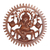 Wandreliefplatte aus Holz - Handgeschnitzte Ganesha-Wandreliefplatte aus Suar-Holz