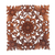 Wood wall relief panel, 'Floral Adornment' - Hand Carved Suar Wood Floral Wall Relief Panel (image 2a) thumbail