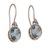 Blue topaz dangle earrings, 'Blue Paws' - Blue Topaz and Sterling Silver Paw Print Dangle Earrings