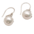 Aretes colgantes de perlas cultivadas - Aretes colgantes con estampado de zarpa de perlas cultivadas de agua dulce