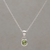 Peridot pendant necklace, 'Glowing Paws' - Peridot and Sterling Silver Pendant Necklace from Bali