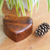 Wood puzzle box, 'All My Love' - Hand Carved Suar Wood Puzzle Heart Box from Bali (image 2b) thumbail