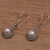 Cultured pearl dangle earrings, 'Enchanted Radiance' - Cultured Freshwater Pearl Dangle Earrings from Bali