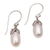 Cultured pearl dangle earrings, 'Moonlight Seeds' - Handmade 925 Sterling Silver Cultured Pearl Dangle Earrings