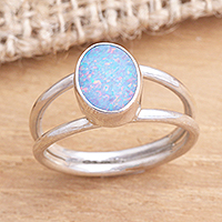 Featured review for Opal single stone ring, Oval Sky
