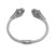 Multi-gemstone cuff bracelet, 'Mystical Circle' - Handmade Multi Gemstone 925 Sterling Silver Cuff Bracelet
