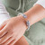 Multi-gemstone cuff bracelet, 'Mystical Circle' - Handmade Multi Gemstone 925 Sterling Silver Cuff Bracelet