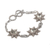 Prasiolite link bracelet, 'Prasiolite Garden' - 925 Sterling Silver Floral Green Prasiolite Link Bracelet