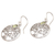 Peridot dangle earrings, 'The Living Tree' - Handmade 925 Sterling Silver Peridot Dangle Earrings