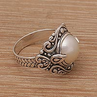 Featured review for Cultured pearl cocktail ring, Bali Elegance