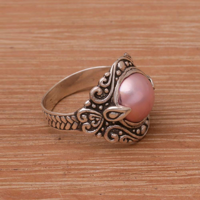 Cultured pearl cocktail ring, Bali Refinement