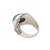Sterling silver cocktail ring, 'Celuk Sky' - Balinese Reconstituted Turquoise Cocktail Ring (image 2d) thumbail
