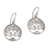 Blue topaz dangle earrings, 'Full of Blessings' - Handmade 925 Sterling Silver Blue Topaz Dangle Earrings