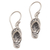 Sterling silver dangle earrings, 'Celuk Sandal' - Handmade Sterling Silver Dangle Sandal Earrings from Bali (image 2a) thumbail