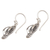 Sterling silver dangle earrings, 'Celuk Sandal' - Handmade Sterling Silver Dangle Sandal Earrings from Bali (image 2d) thumbail
