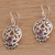 Amethyst dangle earrings, 'Lilac Majesty' - Balinese Amethyst and Sterling Silver Dangle Earrings thumbail