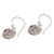 Amethyst dangle earrings, 'Opulent Owl' - Amethyst and Sterling Silver Owl Dangle Earrings from Bali (image 2c) thumbail