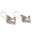 Multi-gemstone dangle earrings, 'Flying Hearts' - Cultured Pearl, Amethyst and Citrine Heart Dangle Earrings (image 2d) thumbail