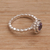 Amethyst single-stone ring, 'Pretty Posy' - Single Stone Amethyst and Sterling Silver Ring