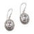 Blue topaz dangle earrings, 'Real Gift' - Oval Shaped Sterling Silver Earrings with Blue Topaz