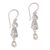 Blue topaz and cultured pearl dangle earrings, 'Gracious Offering' - Hook Earrings with Blue Topaz and Cultured Pearl (image 2a) thumbail