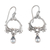 Blue topaz dangle earrings, 'Bali Garland' - Two Carat Blue Topaz Dangle Earrings from Bali