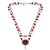 Cultured pearl and carnelian pendant necklace, 'My Trust' - Cultured Freshwater Pearl and Carnelian Pendant from Bali thumbail