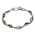 Peridot link bracelet, 'Opulent Nature' - Balinese Peridot and Sterling Silver Link Bracelet thumbail