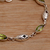 Peridot link bracelet, 'Opulent Nature' - Balinese Peridot and Sterling Silver Link Bracelet (image 2b) thumbail